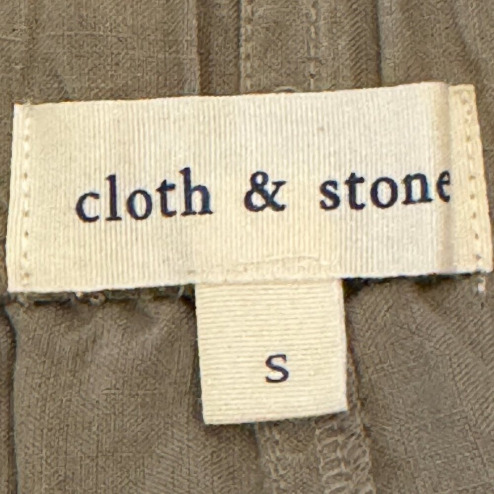 Cloth & Stone Maggie Frayed Hem Shorts Tencel Short in Tan Size Small - Picture 4 of 8